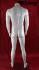 Headless male mannequin, white shining