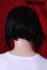 Human hair wig aubergine