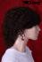 Human hair wig chestnutbrown