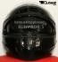 Integral Helmet, Motorcycle Helmet, Sunvisor - Black, Size XXL