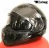 Integral Helmet, Motorcycle Helmet, Sunvisor - Black, Size XXL