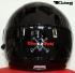 Integral Helmet, Motorcycle Helmet, Sunvisor - Black, Size XXL
