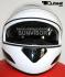 Integral Helmet, Motorcycle Helmet, Sunvisor - White, Size M