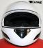 Integral Helmet, Motorcycle Helmet, Sunvisor - White, Size M