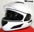 Integral Helmet, Motorcycle Helmet, Sunvisor - White, Size M