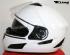 Integral Helmet, Motorcycle Helmet, Sunvisor - White, Size M