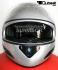 Integralhelm Motorradhelm Sonnenblende - silber Gr. XS + Gratis Visier
