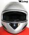 Integralhelm Motorradhelm Sonnenblende - silber Gr. XS + Gratis Visier
