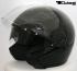 Jet Helmet, Motorcycle Helmet, Sunvisor - Dull Black, Size XL