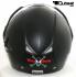 Jet Helmet, Motorcycle Helmet, Sunvisor - Dull Black, Size XXL