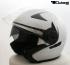 Jet Helmet, Motorcycle Helmet, Sunvisor - Silver, Size M