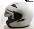Jet Helmet, Motorcycle Helmet, Sunvisor - Silver, Size M