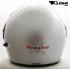 Jet Helmet, Motorcycle Helmet, Sunvisor - Silver, Size M