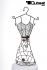 Jewellery stand, black
