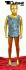 Kinder Schaufensterpuppe gold Schaufensterfigur Mannequin Kind Junge modelliertes Haar