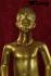 Kinder Schaufensterpuppe gold Schaufensterfigur Mannequin Kind modelliertes Gesicht und Haar