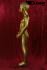 Kinder Schaufensterpuppe gold Schaufensterfigur Mannequin Kind modelliertes Gesicht und Haar