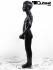 Kinder Schaufensterpuppe Schaufensterfigur metallic Mannequin