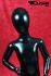 Kinder Schaufensterpuppe schwarz glnzend gesichtslos Schaufensterfigur Mannequin