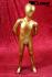 Kinder-Schaufensterpuppe in glnzendem gold, faceless