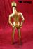 Kinder-Schaufensterpuppe in glnzendem gold, faceless