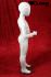 Kinder-Schaufensterpuppe in gl�nzendem wei�, faceless