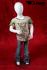Kinder-Schaufensterpuppe in gl�nzendem wei�, faceless