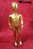 Kinder-Schaufensterpuppe in gold, faceless