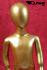 Kinder-Schaufensterpuppe in gold, faceless