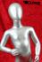 Kinder-Schaufensterpuppe in silber, faceless