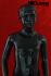 Kinderschaufensterpuppe metallic Schaufensterfigur Junge modelliertes Haar