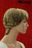 Kurzhaarpercke fr Damen/blond mit schwarzen Strhnchen