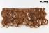 Lockige Clip-In-Extensions aus Kunsthaar in Bronze
