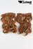 Lockige Clip-In-Extensions aus Kunsthaar in Bronze