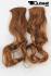 Lockige Clip-In-Extensions aus Kunsthaar in Bronze