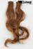Lockige Clip-In-Extensions aus Kunsthaar in Bronze