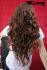 Long curly red wig