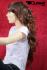 Long curly red wig