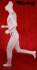 Mnnliche Schaufensterfigur hautfarben Schaufensterpuppe abstrakt Sportler Jogger Mannequin
