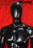 Mnnliche Schaufensterpuppe faceless schwarz glnzend