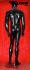 Mnnliche Schaufensterpuppe faceless schwarz glnzend