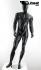Mnnliche Schaufensterpuppe faceless schwarz