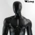 Mnnliche Schaufensterpuppe faceless schwarz