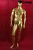 Mnnliche Schaufensterpuppe gold ohne Gesicht Schaufensterfigur Mannequin