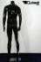 Mnnliche Schaufensterpuppe headless schwarz