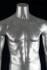 mnnliche Schaufensterpuppe, headless, silber