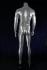 mnnliche Schaufensterpuppe, headless, silber