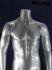 mnnliche Schaufensterpuppe in weichem glnzenden Silber, headless