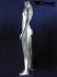 mnnliche Schaufensterpuppe in weichem glnzenden Silber, headless