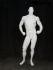 Mnnliche Schaufensterpuppe in wei glnzend, Bodybuilder